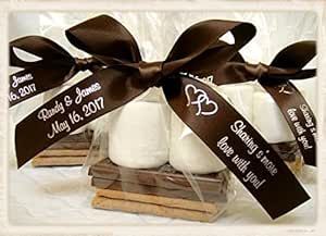 Red Barn Farm of Maine 200 Smores Bags 4W x2D x8H for Weddings, Bridal and Baby Showers and Party Favors Smores Popcorn, Smores Favors, Jewelry Bath, Popcorn Cookies, Recuerdos Primera Comunion Ideas, Wedding Favors Cheap, S'mores, Candy Bars, Wedding Gift Favors