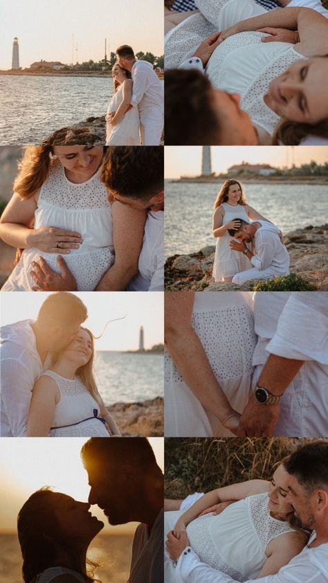 Pregnancy photography by the seaside and lighthouse Lighthouse Maternity Pictures, Maternity Pictures, Pregnancy Photos, Maternity Photography, Lighthouse, Photography