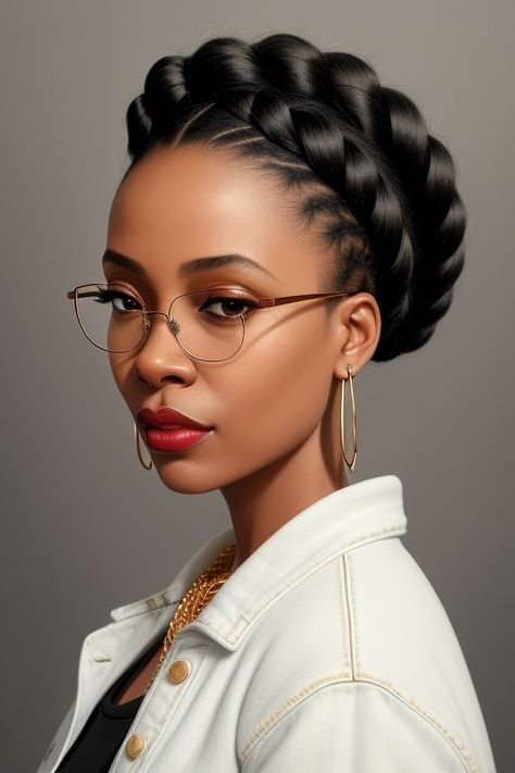 African Hair Styles For Women Africa, Cute Afro Styles, Elegant Cornrow Hairstyles, Editorial Hairstyles, Intricate Braided Hairstyles Black, Braided Pinup Hairstyles For Black Women, Fantasy African Hairstyles, Editorial Braids Hairstyles, Long Braids Editorial