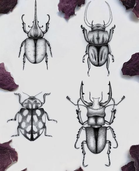 Beatle Bug Tattoo Design, Scarab Tattoos, Beetle Tattoo Design, Cicada Tattoo, Scarab Tattoo, Beetle Tattoo, Small Tats, Bottle Tattoo, Bug Tattoo