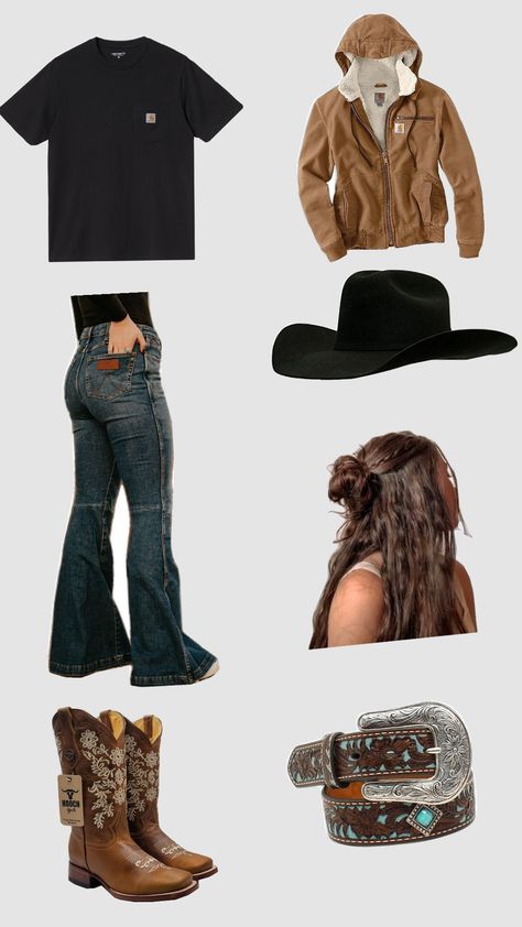 Aesthetic Cowgirl Outfits, Wildwest Theme Outfits, Wild West Outfits, Camp Outfits, Country Western Outfits, Sweet Magnolias, Country Fits, Outfit Boards, Cute Cowgirl Outfits