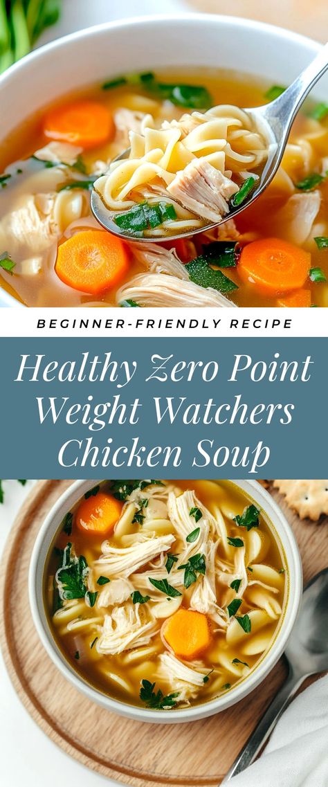 Image for Healthy Zero Point Weight Watchers Chicken Soup Weight Watchers Soup Recipes Zero, Weight Watchers Zero Point Soup, Meal Prep For Losing Weight Recipes, Zero Point Weight Watchers Recipes Dinner, Weight Watchers Soup Zero Points, Weight Watchers Chicken Soup, Weight Watchers Zero Point Recipes, Healthy Dinner Recipes For Weight Losing, Zero Points Weight Watchers