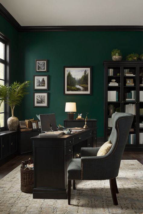 Step into the enchanted realm of Black Forest Green (2047-10) with our top pick for nature-inspired drama in 2024. Explore interior designer routines and décor tips for an elegant touch of nature. #Ad #homedecor #homedesign #trendgirlApartment #Painthome #interiorarchitecture Wall Colors Green Room Colors
Bright Room office Colors
Apartment Renovation
Home office Remodeling
Modern Paint Colors
2024 Green Library Room Paint Colors, Forest Green Office Walls, Behr Emerald Green Paint Colors, Forest Green Interior Design, Green Paint Office, Deep Green Paint Colors, Emerald Green Paint Colors, Office Dark Green, Forest Green Office