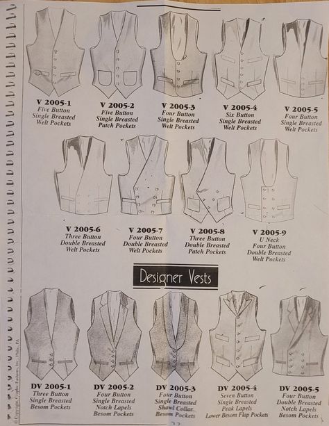 Types Of Vests, Clothes Cupboard, Mens Evening Wear, Mens Vest Fashion, Formal Vest, Fashion Dictionary, Tailoring Techniques, Clothing Guide, Dress Sketches