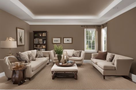 What Color Carpet Goes With Mocha Brown Walls Silver Grey Carpet, Cream Carpet, Cream Furniture, Beautiful Bedroom Colors, Taupe Paint, Taupe Walls, Carpet Stores, Brown Carpet, Neutral Room