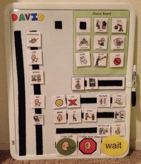 Visual communication board I Want Visual Cards, I Want Communication Board, Diy Communication Board, Communication Board Ideas, Special Education Visual Schedule, Asd Activities, Communication Boards, Asd Classroom, Kindergarten Special Education