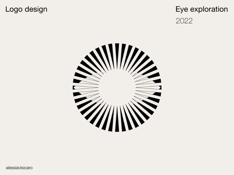 Logo Design - Eye Exploration by Alessia Visicaro on Dribbble Vision Logo Design, Mystic Logo, Vision Art, Eye Logo, Bar Logo, Eye Circles, Tired Eyes, Human Design, Logo Design Inspiration