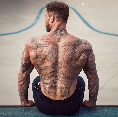 Back Tattoos For Guys Upper, Wing Tattoo Men, Cool Back Tattoos, Upper Back Tattoos, Tattoo Inspiration Men, Full Back Tattoos, Neck Tattoo For Guys, Back Tattoos For Guys, Neck Tattoos