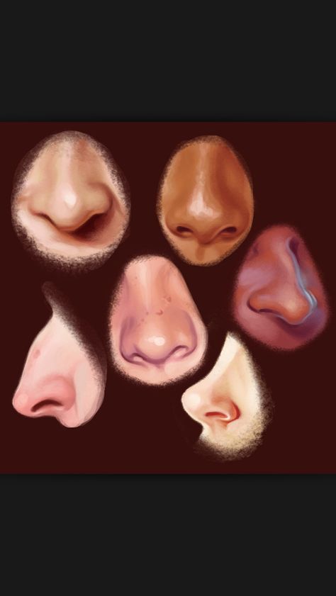 Noses Pointy Nose Drawing, Pointy Nose, Bump Painting, Different Nose Shapes, Art Painting Tools, Nose Drawing, Nose Shapes, Face Sketch, Stage Makeup