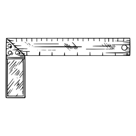 L square ruler hand drawn #AD , #ruler, #hand, #drawn, #square T Square Ruler Drawing, L Square Ruler, Drawing Tools Sketching, Ruler Tattoo, T Square Ruler, Ruler Drawing, Cricut Quotes, Square Drawing, Square Tool