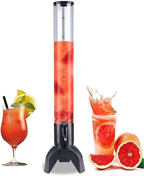 Beer Tower Dispenser, Clear Liquor Tower Dispenser with Removable Ice Tube,Beer Tower Drink Dispenser for Parties and Gameday,Without ice Tube,3L… Liquor Tower, Beer Tower Dispenser, Beer Tower, Beverage Dispenser, Beer Party, Clear Container, Drink Dispenser, Bar Drinks, Ice Cubes