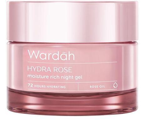 Wardah - Hydra Rose Moisture Rich Night Rose Moisturizer, Rose Oil, Nail Polish, Moisturizer, Indonesia, Collage, Makeup, Beauty, Pins