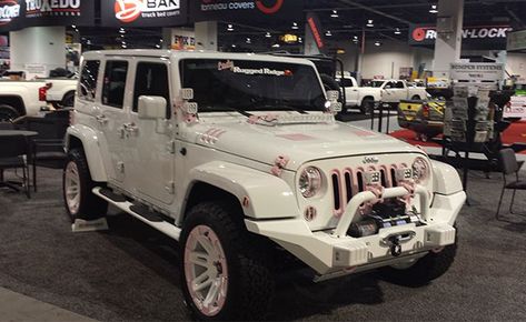 Cute pink and white jeep White And Pink Jeep, Jeep Decor, New Model Car, White Jeep, Pink Couch, Pink Jeep, Jeep Jeep, Dream Cars Jeep, Jeep Rubicon