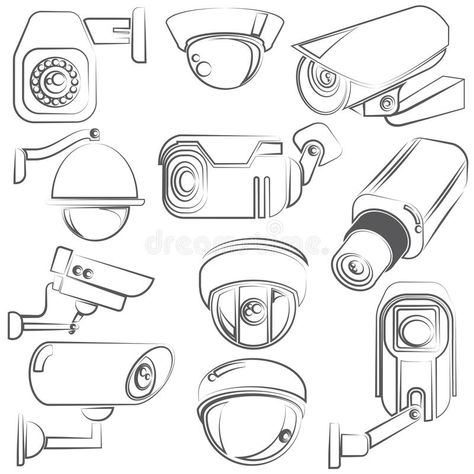 CCTV cameras. Sketch CCTV cameras icons set , #AFF, #cameras, #CCTV, #Sketch, #set, #icons #ad Sketch Icon, Camera Drawing, Manga Tutorial, Fibre Optics, Communication Design, Flash Art, Cctv Camera, Anatomy Art, Design Sketch