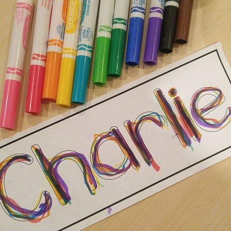 RECOGNISING AND WRITING YOUR NAME Preschool Name Activities, Name Writing Activities, Name Activities Preschool, Kindergarten Names, Name Writing Practice, Preschool Names, Name Practice, Rainbow Writing, Name Recognition