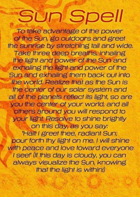 Sun power Sun Spell, Wild Witch, Sun Magic, Sun Worship, Crystal Cat, Spell Cast, Healing Spells, As Above So Below, Wiccan Spell Book