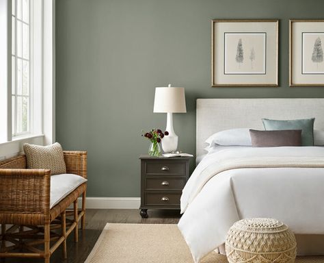 Evergreen Fog Sherwin Williams Bedroom, Evergreen Fog Bedroom, Fog Sherwin Williams, Sherwin Williams Evergreen Fog, Evergreen Fog, Greige Paint Colors, Month January, Whimsical Furniture, House Vibes