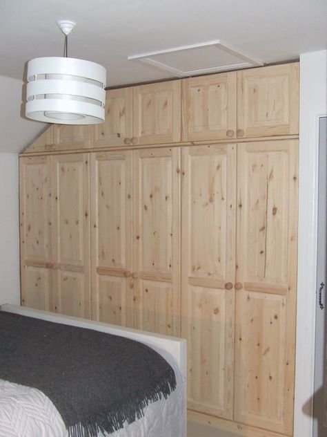 A recent picture from one of our customers of a finished fitted pine wardrobe that we had made for them: http://www.pinefurniturecornwall.co.uk/search.asp?types=Fitted+Wardrobes Solid Wood Bookshelf, Pine Wardrobe, Kitchen Island With Sink, Corner Wardrobe, Bedroom Design Inspiration, Room Divider Curtain, Walnut Furniture, Wood Bookshelves, U Shaped Sofa