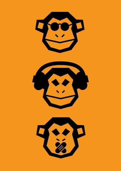 Cheap Logo Design, Three Monkeys, Cheap Logo, Monkey Logo, Expert Logo, Three Wise Monkeys, Wise Monkeys, Creative Logos, Monkey Art