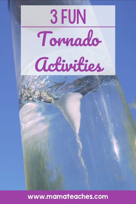 3 Tornado Activities for Kids - Mama Teaches Tornado Experiments For Kids, Tornado Activities For Kids, Tornado Activities, Ambulance Party, Tornado Birthday Party, Tornado Craft, Tornado Party, Tornado In A Bottle, Market Day Ideas