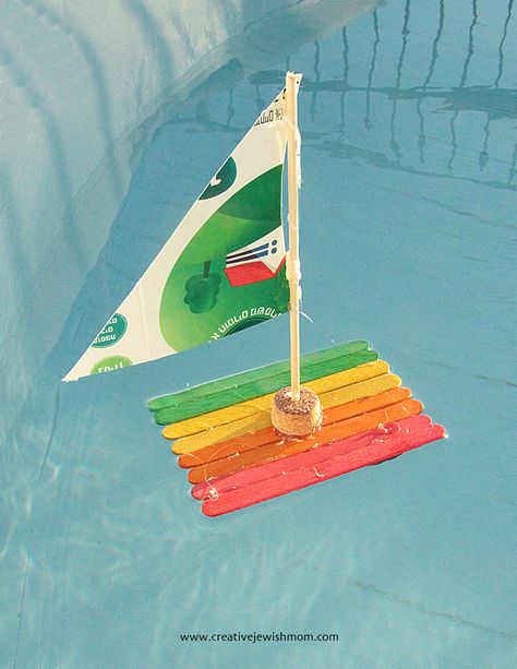 Popsicle Stick Boat, Egg Box Craft, Boat Craft, Sailboat Craft, Popsicle Stick Crafts For Kids, Boat Crafts, Popsicle Crafts, Apple Craft, Frog Crafts