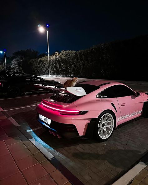 @aycars.ae Porsche Gtr, Pink Porsche, Porsche Gts, Pink Corvette, Luxury Cars Range Rover, Car Cat, Girls Driving, Porsche Gt3, Gt3 Rs