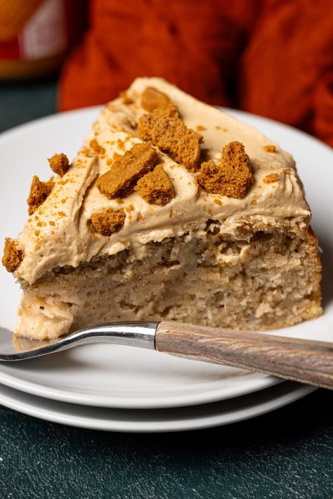 Biscoff Cake Recipe, Banana Biscoff, Biscoff Banana, Biscoff Cake, Biscoff Cookie Butter, Banana Cake Recipe, Cinnamon Cookies, Cookie Spread, Ripe Bananas