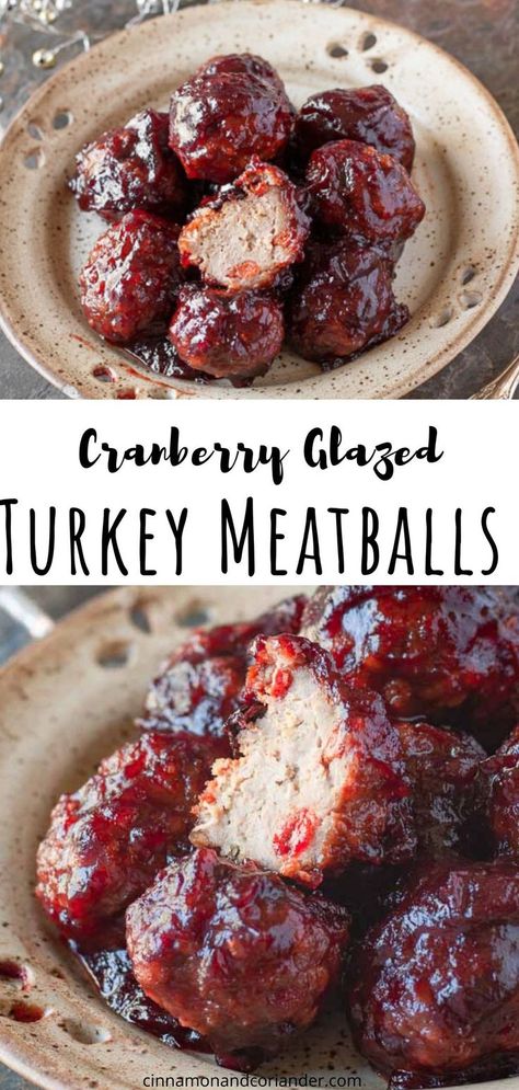 Turkey Cranberry Meatballs, Paleo Cranberry Sauce, Paleo Turkey Meatballs, Turkey Meatballs Crockpot, The Best Meatballs, Baked Turkey Meatballs, Recipes Using Cream Cheese, Turkey Meatballs Healthy, Tv Snack