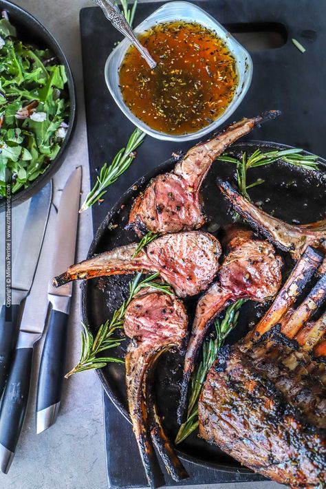 French Lamb Rack Recipes, French Rack Of Lamb Recipes, Rack Of Lamb Recipes Grilled, Grilled Rack Of Lamb Recipes, Sauces For Lamb, Rack Of Lamb Marinade, Rack Of Lamb Recipes, Lamb Rib Chops, Lamb Recipes Oven