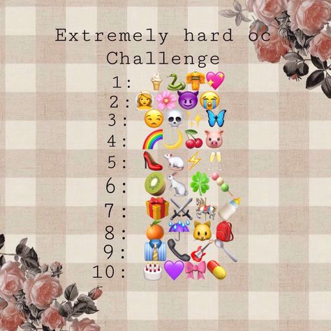 Odd Expression Challenge, Oc Emoji Challenge, Filter Decides What I Draw, 3 Emoji Challenge Art, Emoji Character Design Challenge, Oc Theme Challenge, Three Emoji Oc Challenge, Humanize Your Phone Oc Challenge, Drawing Challenges To Do With Friends