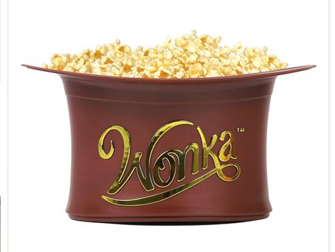 Popcorn Container, 3d Chocolate, Popcorn Containers, Wonka Chocolate, Movie Popcorn, Popcorn Bucket, Welcome To The Family, Willy Wonka, December 2023