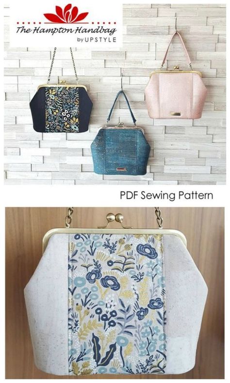 Frame Purse Pattern, Sewing Classes For Beginners, Frame Tutorial, Simple Purse, Purse Sewing, Tote Bag Pattern Free, Purse Sewing Patterns, Bag Sewing Pattern, Purse Pattern