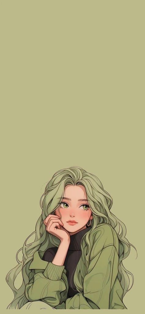 Verde Aesthetic, Cute Mobile Wallpapers, Best Winter Outfits, Girly Art Illustrations, Cute Cartoon Drawings, Flowers Wallpaper, Ibis Paint, Simple Wallpapers, Cartoon Profile Pics