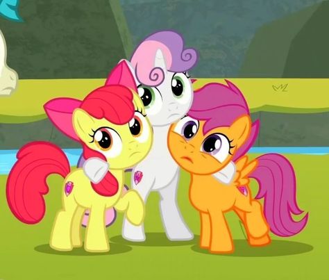 3 Iconic Trios, Mlp Trio Pfp, 3 Ppl Pfp, Trio Cartoon Characters, Trios Cartoon Character, Iconic Trios Cartoon, Iconic Trios Female, Cutiemark Crusaders, Iconic Trios