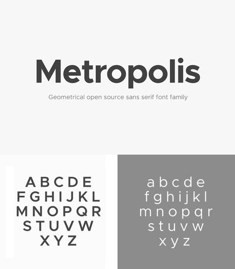 Metropolis - A free modern, geometric typeface Geometric Typeface, Font Trends, Masculine Font, Popular Sans Serif Fonts, Modern Fonts Free, Geometric Font, Free Typeface, Business Fonts, Minimalist Font