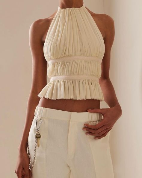 Dramatic Ethereal, Chiffon Wrap Top, Meredith Blake, Hearts Aesthetic, Ropa Upcycling, Spring Lookbook, Silk Crop Top, Shopping Wishlist, Paris Summer