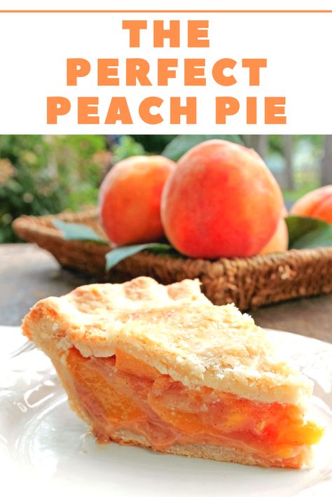 Perfect Peach Pie, Interesting Desserts, Easy Peach Pie, Peach Pie Recipe, Fresh Peach Pie, Peach Pie Recipes, Frozen Peaches, Peach Pie Filling, Peach Desserts