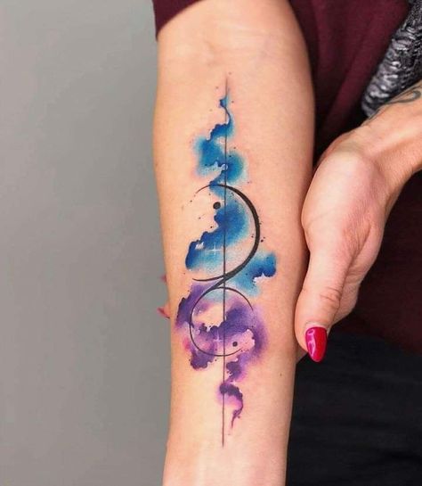 Watercolour Snake Tattoo, Color Splash Tattoo Design, Watercolour Splash Tattoo, Water Drop Tattoo, Wolf Tattoo Forearm, Feminine Back Tattoos, Nouveau Tattoo, Tattoos To Cover Scars, Power Tattoo