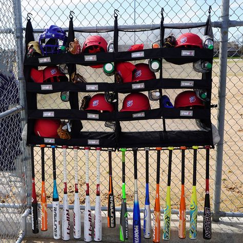 Dugout Organizer for Baseball & Softball Teams | The BenchCoach Baseball Kids Games, Teeball Dugout Ideas, Organize Dugout Baseball, Dugout Lineup Ideas, Diy Dugout, Softball Gear Organization, Softball Organization, Softball Dugout Ideas, Diy Dugout Organizer