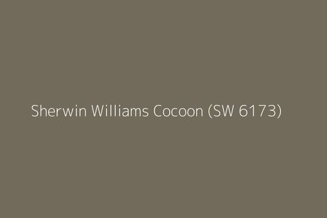 Sherwin Williams Cocoon Paint Color, Sw Cocoon, Cocoon Sherwin Williams, Sherwin Williams Cocoon, Energy Colors, Sherman Williams, Flip House, Garage Apartment, Exterior Paint Colors For House