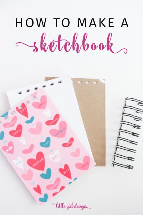 How to Make Your Own Sketchbook Make Your Own Sketchbook, Diy Sketchbook, Diy Journals, Blank Books, Trending Crafts, Sketchbook Journal, Creative Retreat, Thrifty Thursday, Homeschool Crafts