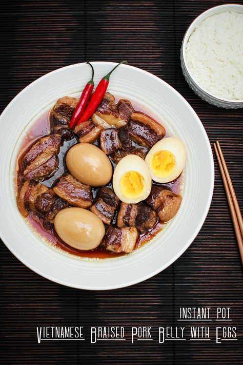 Instant Pot Thit Kho, Thit Kho Recipe Instant Pot, Vietnamese Instant Pot Recipes, Thit Kho, Recipes Vietnamese, Pickled Mustard Greens, Vietnamese Chicken, Chicken Pho, Pho Recipe