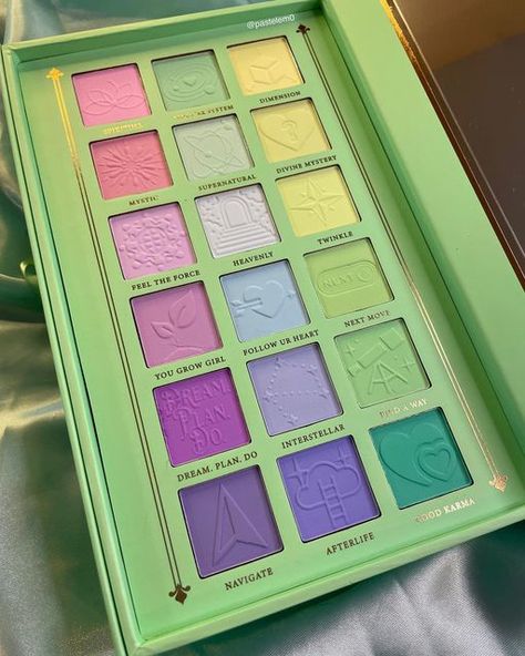 Colorful Makeup Products, Colorful Makeup Pallets, Colorful Palette Eyeshadow, Pastel Makeup Palette, Plouise Eyeshadow Palette, Colourful Eyeshadow Palette, Indie Eyeshadow Palette, Eyeshadow Palette Collection, Plouise Makeup Products