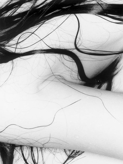 Nobuyoshi Araki, Black And White Photograph, White Photo, The Wind, Her Hair, A Woman, Black And White, Hair, White