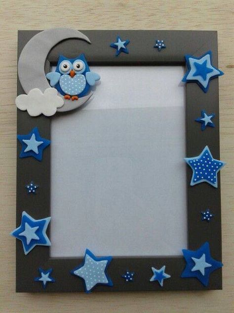 Baby Picture Frames Diy, Handmade Photo Frame Ideas, Photo Frame Ideas Handmade, Diy Photo Frame Cardboard, Kids Picture Frames, Frames Diy Crafts, Photo Frame Crafts, Handmade Photo Frames, Diy Photo Frames