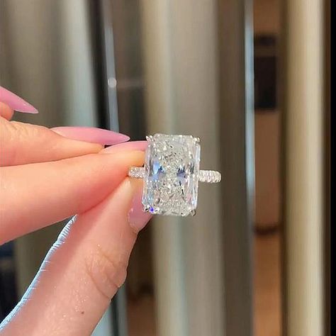 Elongated Radiant Cut Engagement Ring, Elongated Radiant Cut Engagement Rings, Elongated Radiant Cut, Elongated Radiant, Radiant Cut Engagement Ring, Radiant Cut Diamond Ring, Dream Wedding Ring, Radiant Cut Engagement Rings, Radiant Engagement Rings