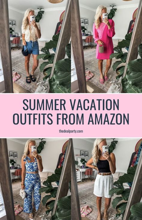 Get ready for your summer vacation with these trendy outfits for 2024. Perfect for a casual day out or a tropical resort stay, these summer outfit ideas from Amazon are a must-see. Discover the best in Amazon style with these chic and comfortable pieces that are sure to make your vacation wardrobe pop. Amazon Vacation Outfits, Outfit Ideas From Amazon, Styled Outfits, Fashion Ideas For Women, Resort Outfit, Tropical Resort, Summer Vacation Outfits, Vacation Wardrobe, Amazon Beauty Products