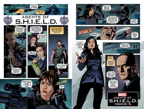 Agents Of Shield Comic, Marvel Agents Of Shield, Wayne's World, Marvel Tv, Agents Of Shield, Fan Comic, Bruce Wayne, Comic Page, Fun Comics