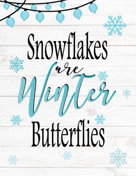 Farmhouse Classroom Bulletin Board, Snowflake Sayings, Snow Bulletin Board, Snowflake Quotes, Bulletin Board Winter, Bitmoji Virtual Classroom, Snowflake Quote, Winter Sayings, Winter Lesson Plan