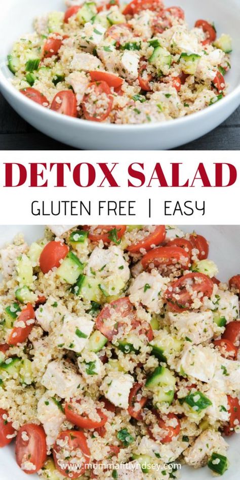 Quinoa Salad Recipes Healthy, Best Quinoa Salad Recipes, Easy Lunch Idea, Salad Recipes Healthy Lunch, Salad Quinoa, Salad Kale, Resep Salad, Detox Salad, Resep Diet